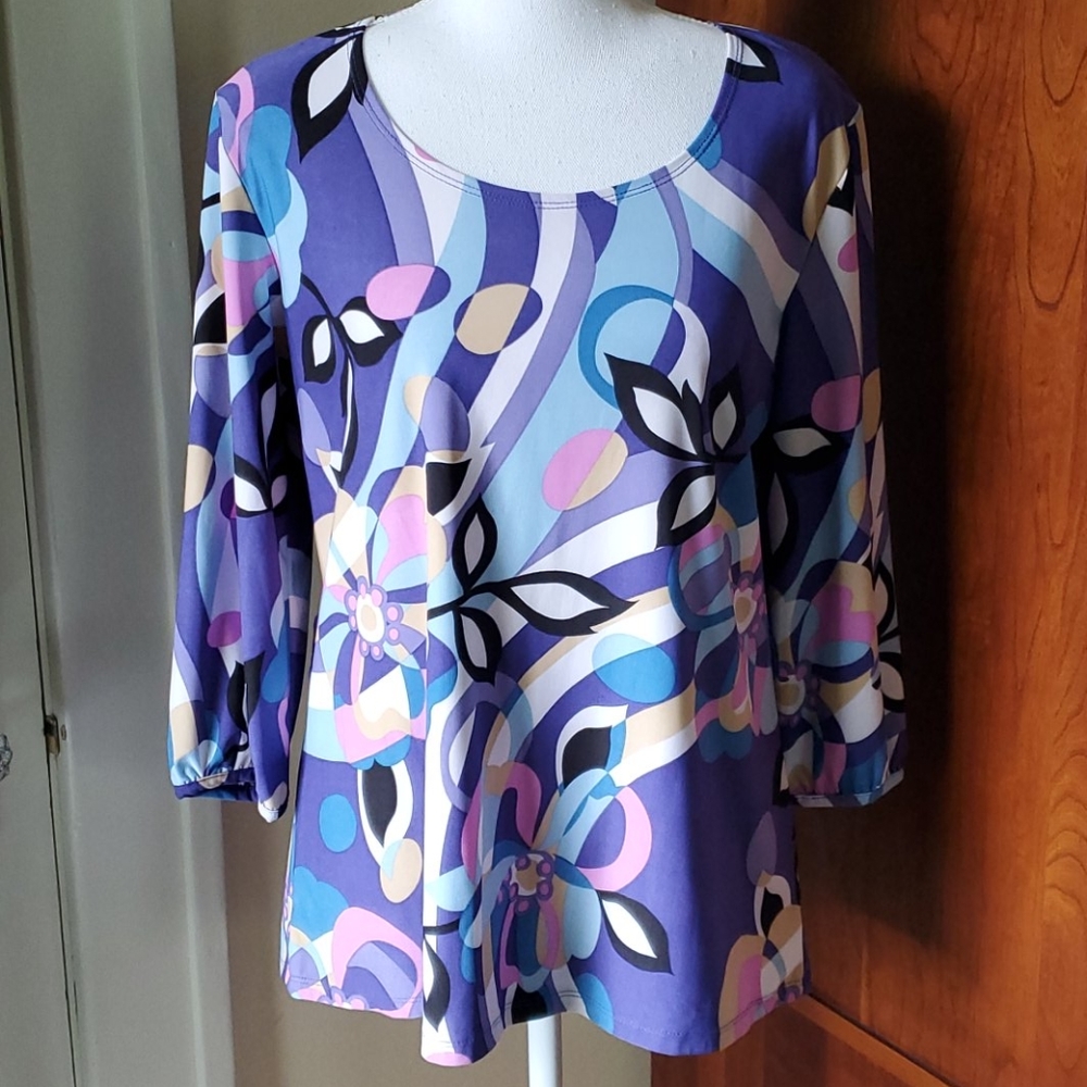 Alfred Dunner 2 piece set purple